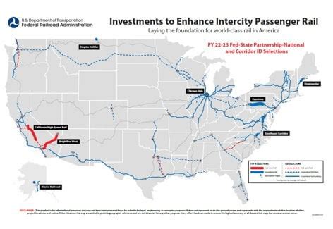 Transportation Department announces billions in funding for new passenger rail projects